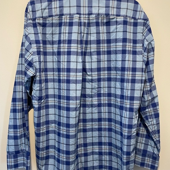 Vineyard Vines Blue Plaid Classic Fit Tucker Button-Up Shirt Medium NWOT - Picture 2 of 4